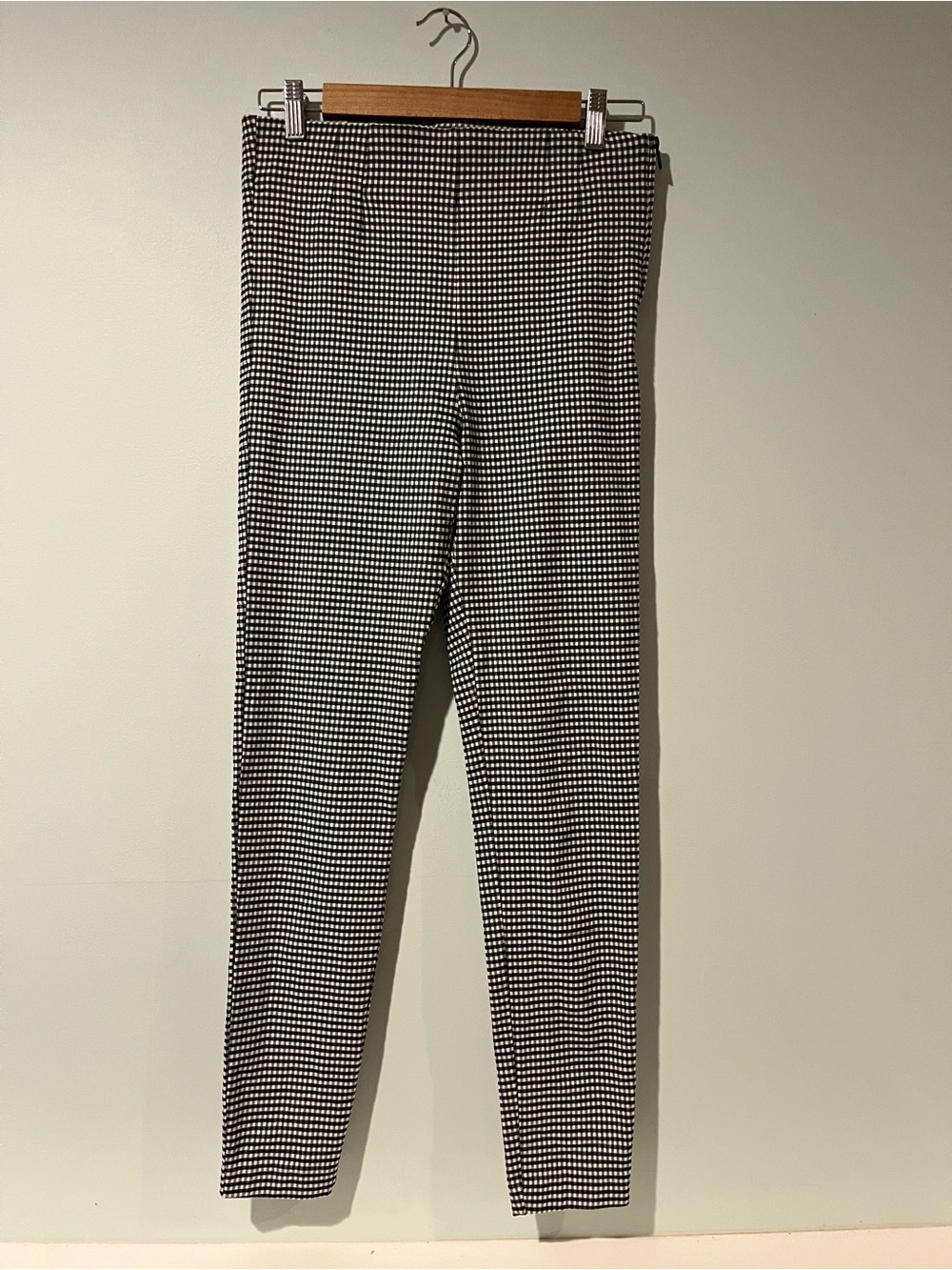 ZARA Women’s Plaid Side Zip Skinny Pants, Size L